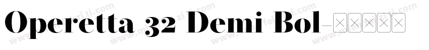 Operetta 32 Demi Bol字体转换